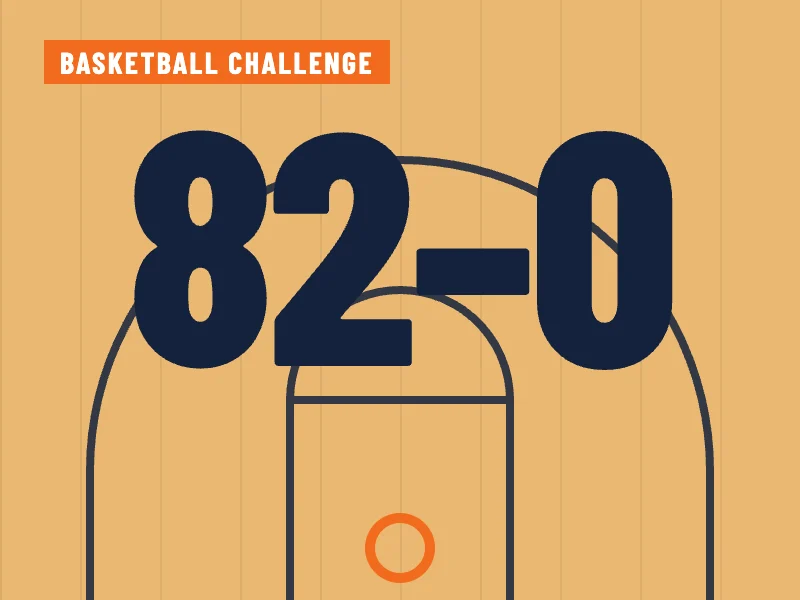 82-0 Basketball game cover